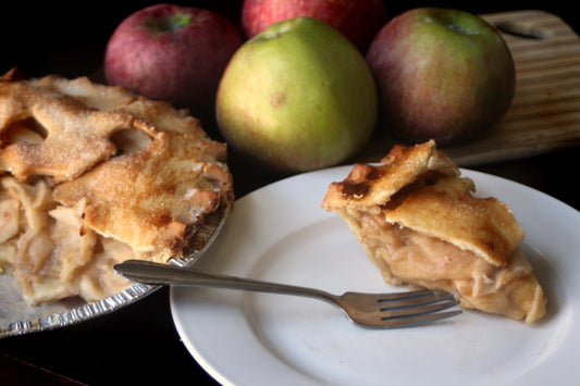 Apple Double Crust Pie with French Caramel